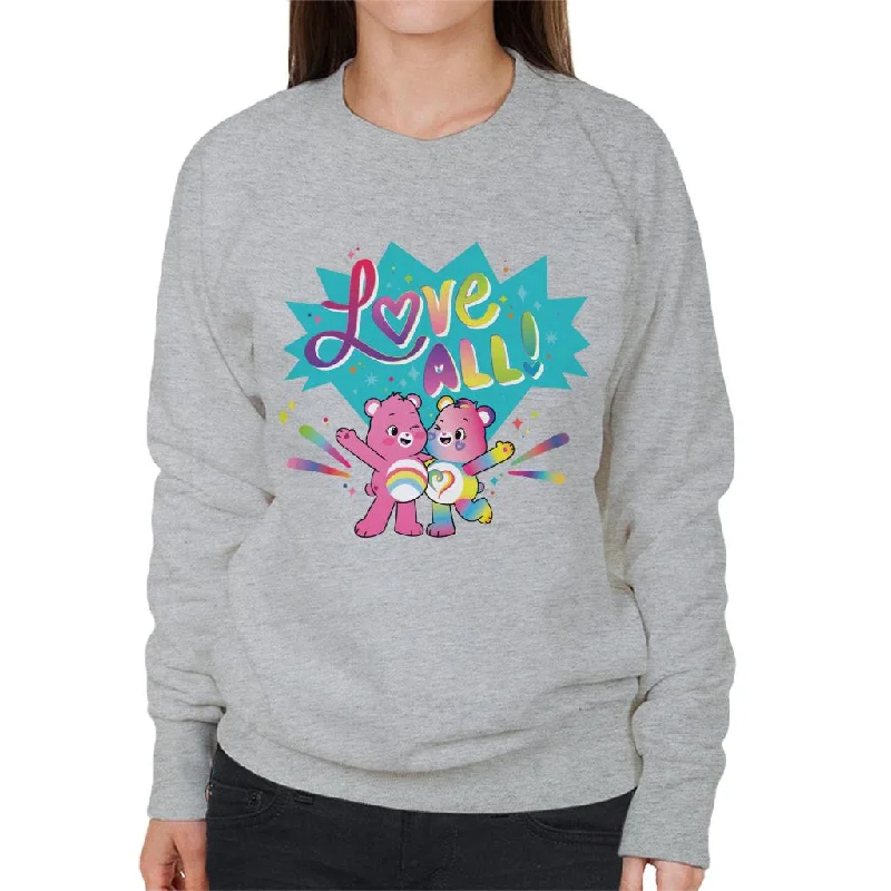 Care Bears Togetherness Bear Love All Women's Sweatshirt Hoodie with Lace Feminine Delicate