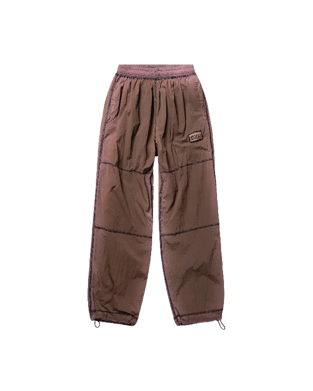 Spruzzo Windcheater Pant - Dark Olive Stylish Elastic Waist Pants