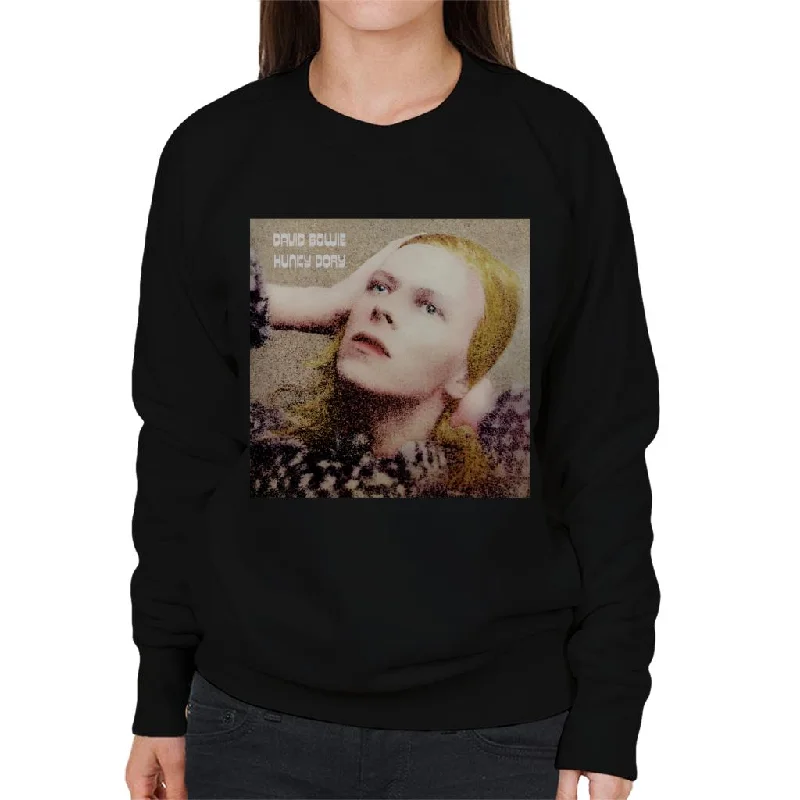 David Bowie Hunky Dory Album Cover Women's Sweatshirt Hoodie Jacket Zipper Layering