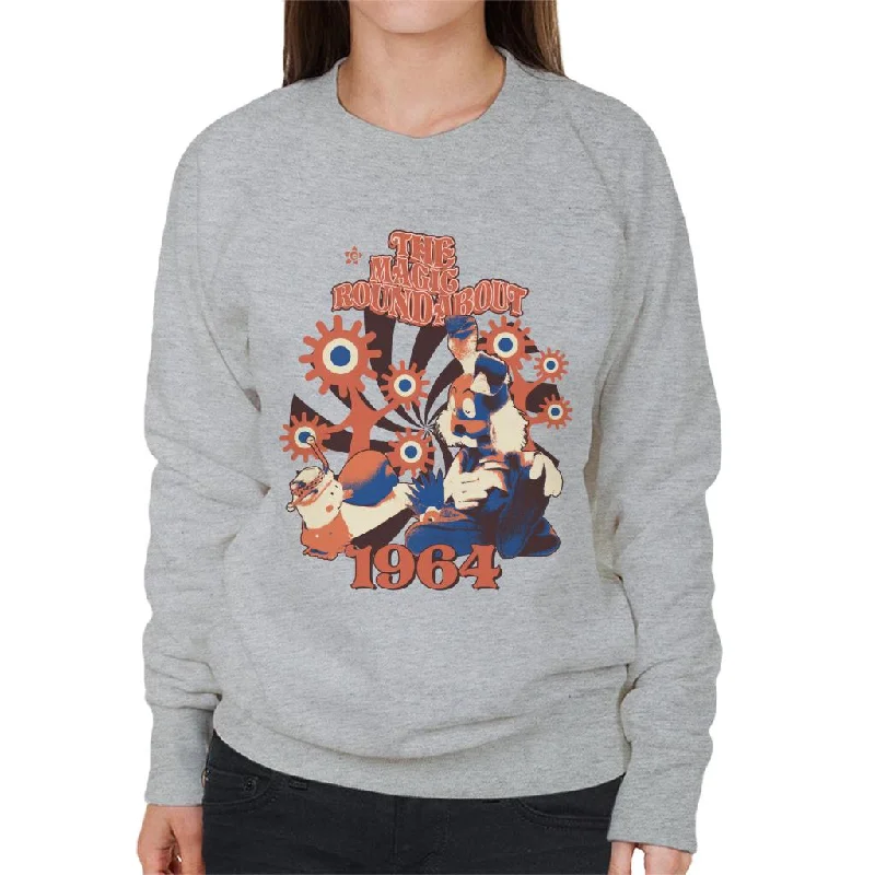 The Magic Roundabout Retro Brian & Dylan Women's Sweatshirt Hoodie with Lace Feminine Delicate