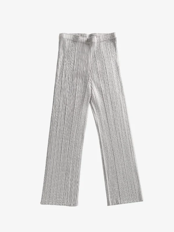 PLEATS PLEASE ISSEY MIYAKE - Women Basics Short Pants Lightweight Linen Pants