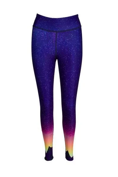 Northern Lights High Waist Yoga Pants Classic Flared Pants