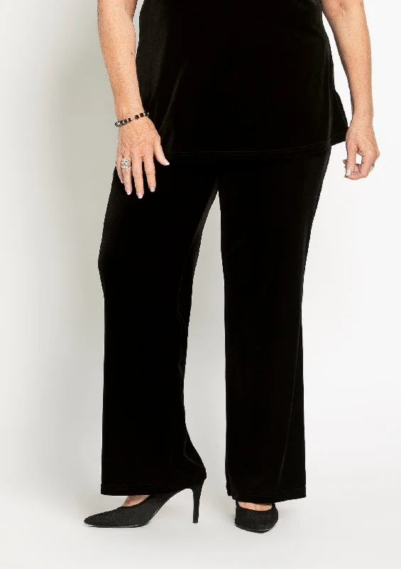 1093 Velvet Wide Leg Pant Lightweight Linen Pants