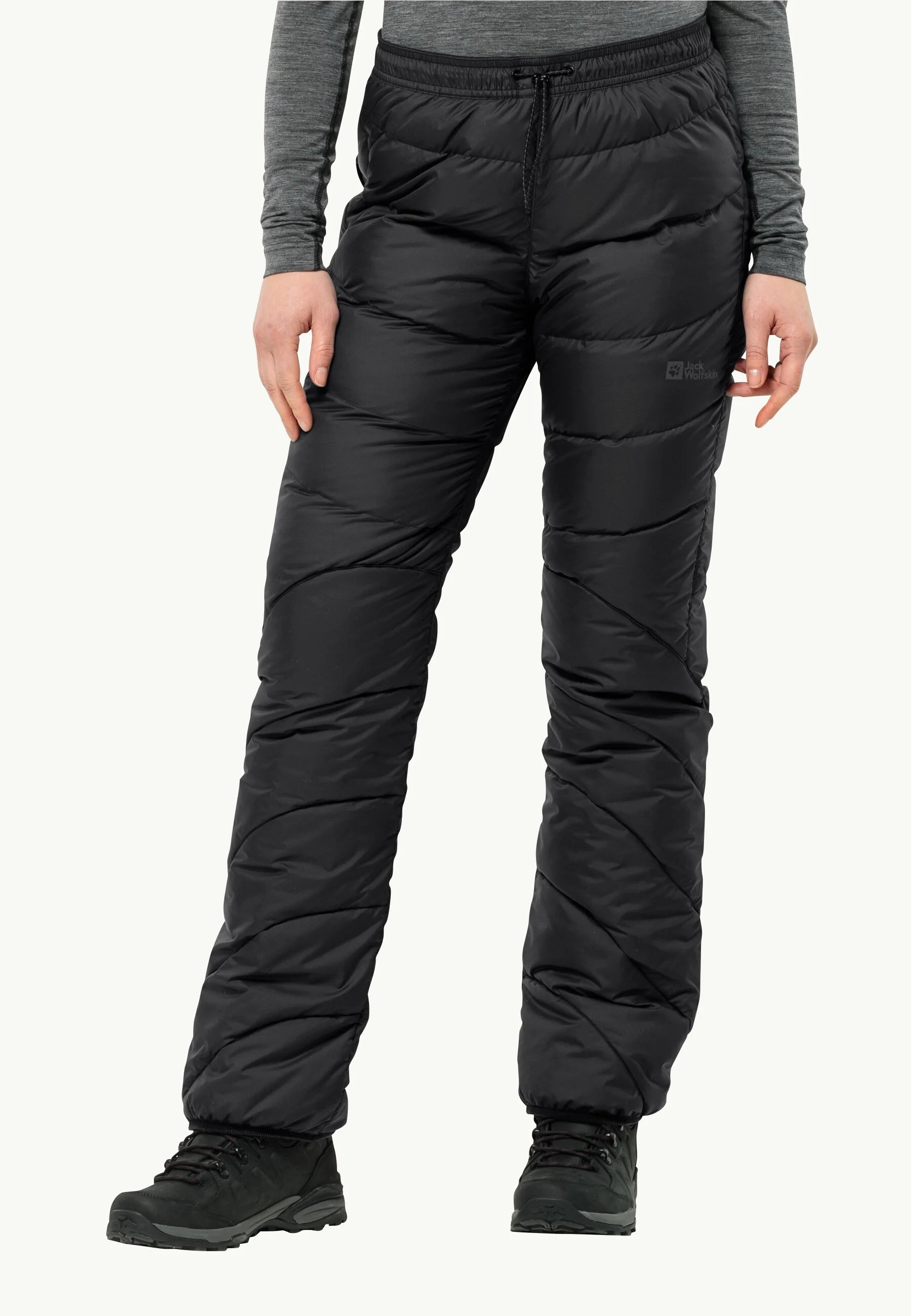 W's Atmosphere Down Pants - Recycled material & Natural Down Slim-Fit Khaki Pants