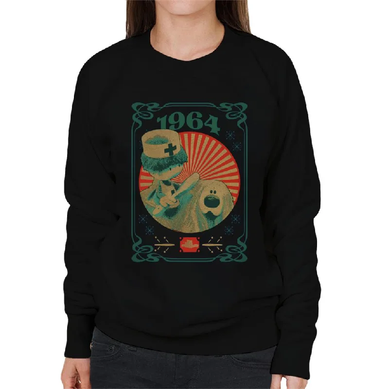 The Magic Roundabout Retro Brush Dougal Women's Sweatshirt Hoodie with Pattern Geometric Abstract