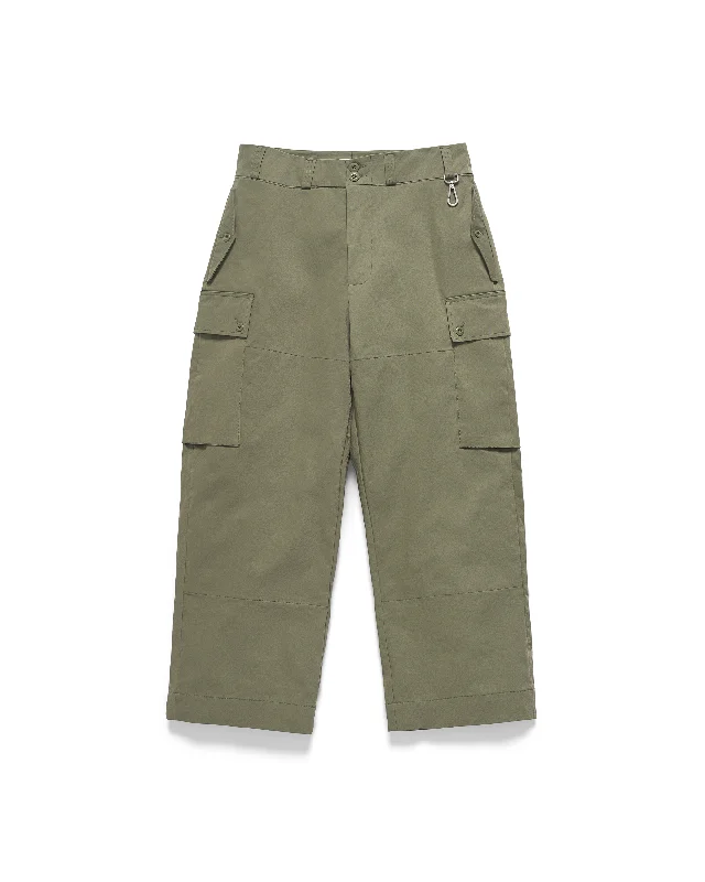 Utility Pant - Olive Stylish Paperbag Waist Pants