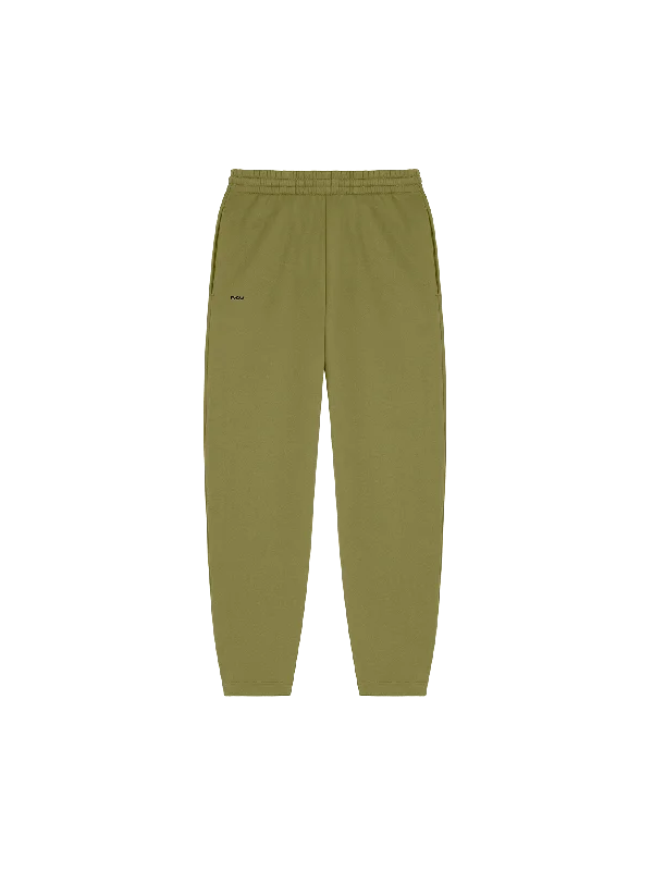 Womens DNA Barrel-Leg Track Pants—highland green Chic Wool Trousers