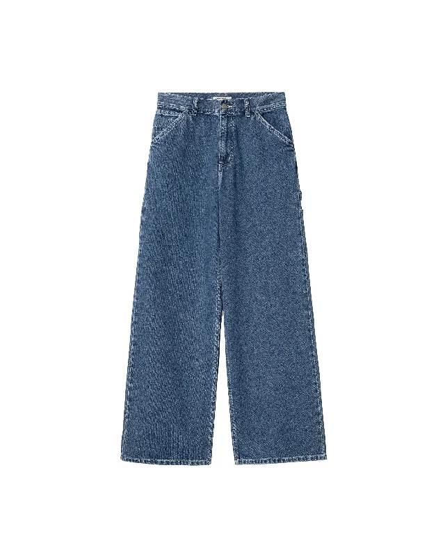 Womens Jens Pant - Blue Chic Faux Leather Pants