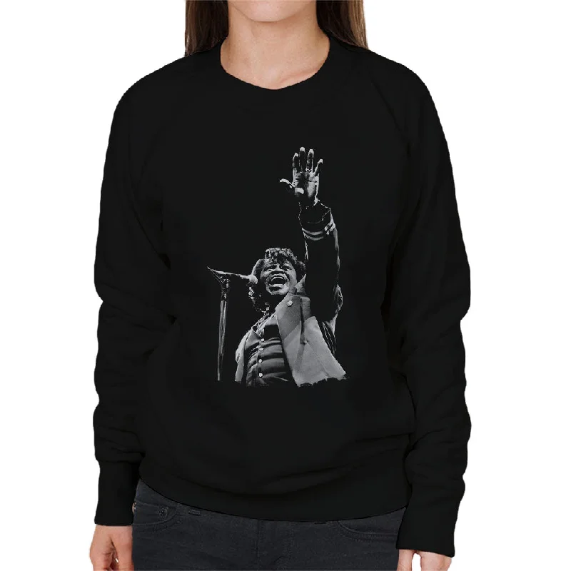 James Brown Live At Wembley 1991 Women's Sweatshirt Hoodie with Gradient Ombre Colorful