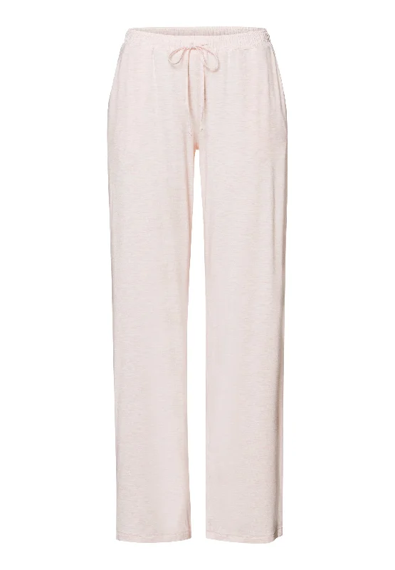 Natural Elegance Drawstring Lounge Pants | Rose Melange 74953-2899 Trendy Work Pants