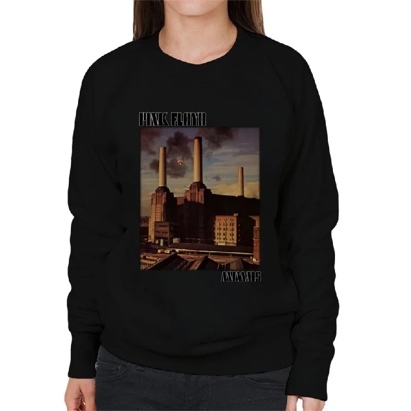 Pink Floyd Animals Factory Album Cover Women's Sweatshirt Hoodie with Reflective Safety Nightwear