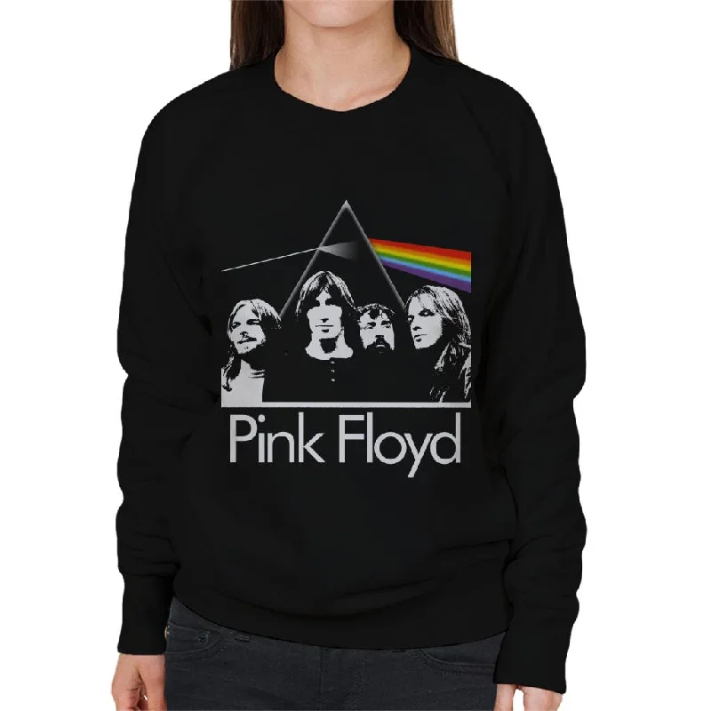 Pink Floyd Bandmates Prism Montage Women's Sweatshirt Cotton Hoodie Fleece Lining Warmth