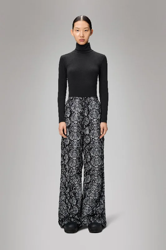 Snake Mito Pants Wide Formal Slim Pants