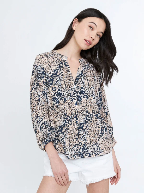 Paisley Lily Blouse Lightweight Chiffon Blouse