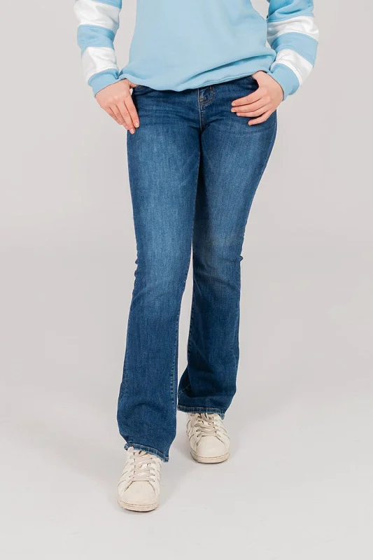 Aeropostale Women's Mid Rise Boot Cut Pants Elegant Trouser Pants