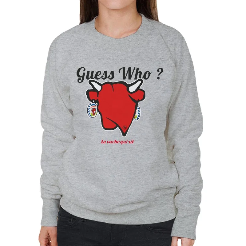 The Laughing Cow Guess Who Women's Sweatshirt Hoodie with Zipper Versatile Modern