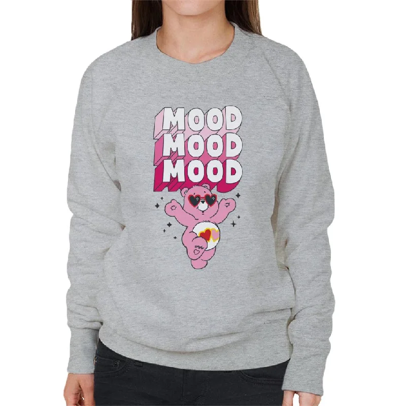 Care Bears Valentines Love A Lot Mood Women's Sweatshirt Hoodie with Ribbed Cuffs Snug Fit Comfort