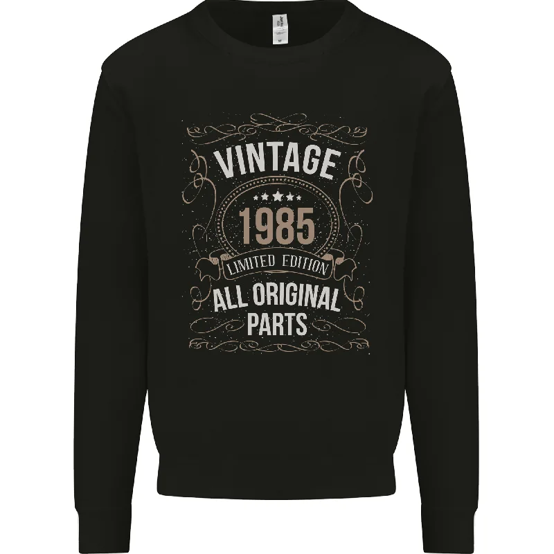 39th Birthday Limited Edition 1985 Mens Sweatshirt Jumper Hoodie with Rhinestones Sparkly Elegant