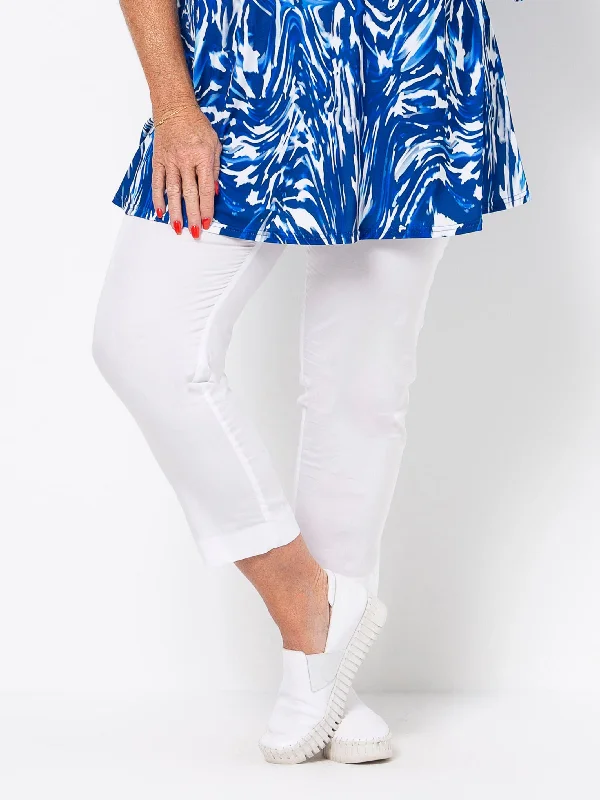 White City Tucked Ankle Pant Chic Slim Fit Pants