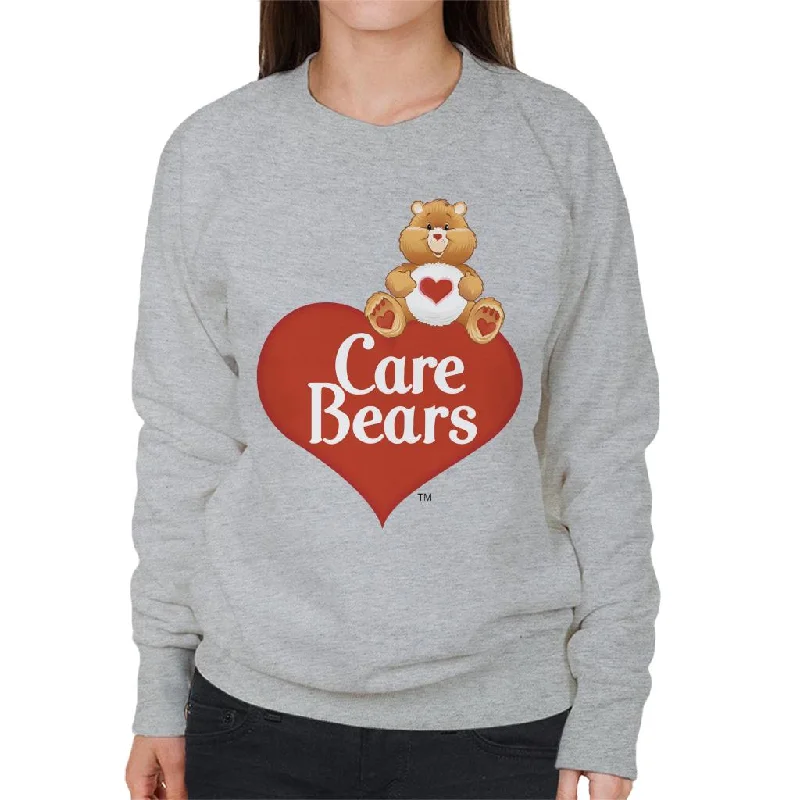 Care Bears Logo Tenderheart Bear Women's Sweatshirt Hoodie with Full-Zip Functional Layering