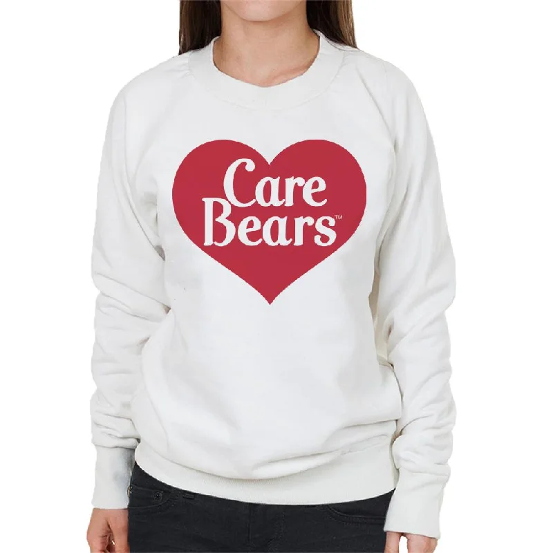 Care Bears Love Heart Logo Women's Sweatshirt Hoodie with Ribbed Neckline Snug Warm