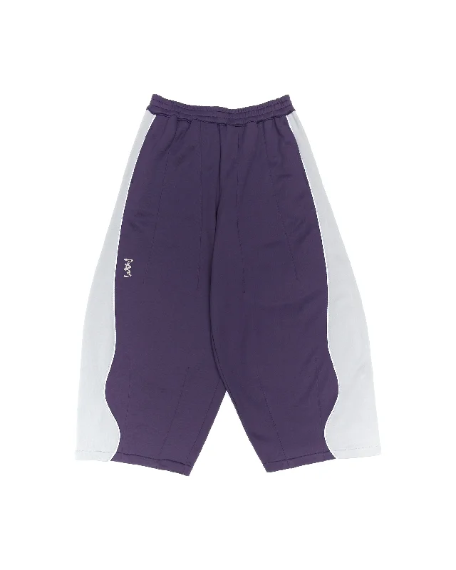 WTTC Contrast Poseidon Wide Leg Track Pant - Grapeade Slim Fit Casual Pants
