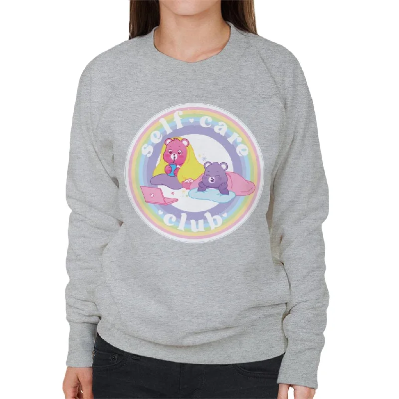 Care Bears Unlock The Magic Self Care Club Women's Sweatshirt Hoodie with Tie-Dye Psychedelic Retro