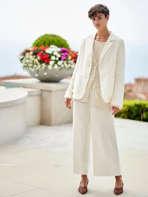 Laurentina Linen Pant Comfy Cargo Trousers