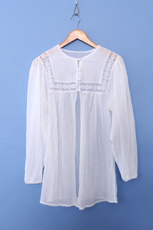 Floaty Flyaway Blouse S/M Playful Puff Blouse