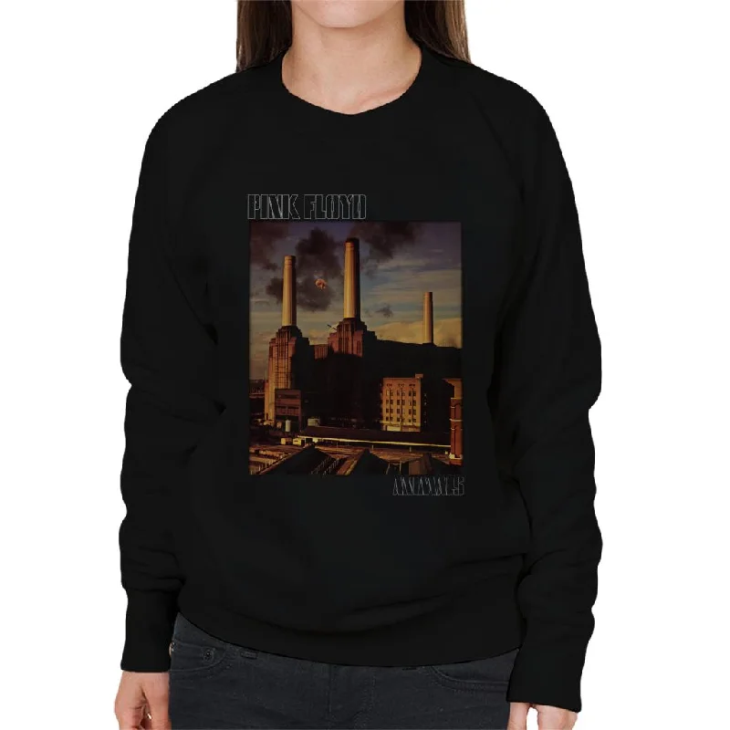 Pink Floyd Animals Cover Women's Sweatshirt Hoodie with Neon Bright Vibrant