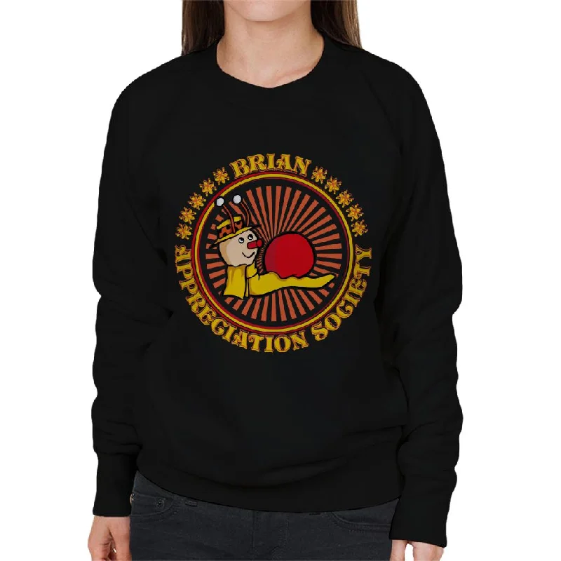 The Magic Roundabout Brian Appreciation Society Women's Sweatshirt Hoodie with Full-Zip Functional Layering