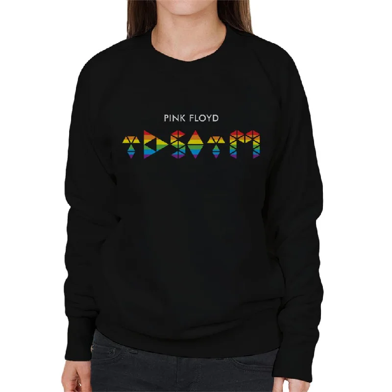 Pink Floyd TDSOTM Rainbow Women's Sweatshirt Hoodie with Print Artistic Unique