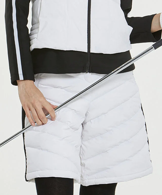 Overs Half Goose Down Pants - White Fashionable Jogger Pants