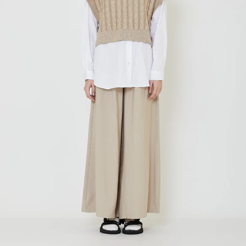 Women Elastic Waist Long Pants - Khaki - SW2403055A Chic Checkered Pants