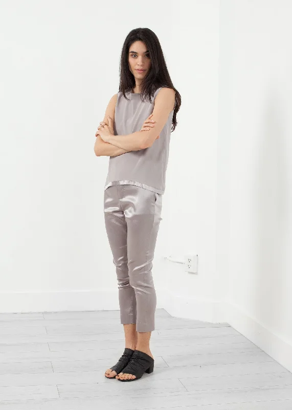 Silk Pullup Pant Casual Track Pants