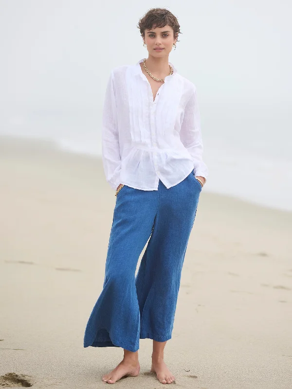 Clea Crop Linen Pant Casual Yoga Pants