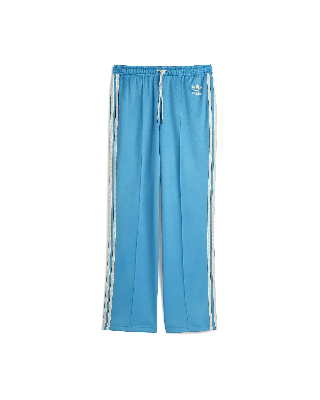 Wales Bonner Womens Track Pants - Shock Cyan Relaxed High-Waist Trousers