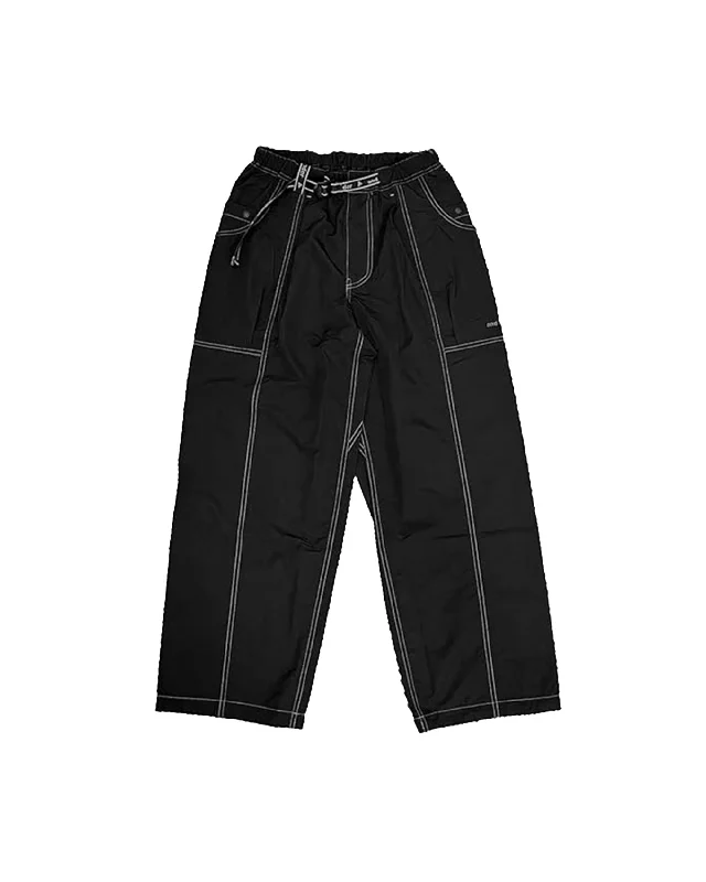Crinkled Nylon Pant - Black Cozy Maternity Pants