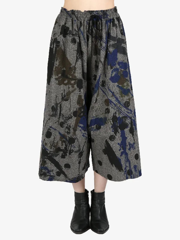 Y'S - Women O-Gathered Pants Trendy Wide-Leg Pants