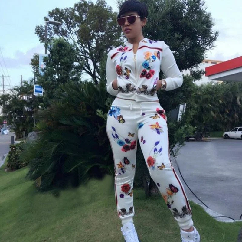 2 Piece Sets African Sets For Women New African Print Elastic Bazin Baggy Pants Rock Style Dashiki Sleeve Famous Suit For Lady Trendy Work Pants