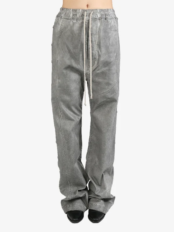 RICK OWENS DRKSHDW - Women Denim Pusher Pants Soft Stretch Leggings