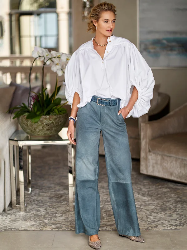 Svea Suede Pant Warm Wool Trousers