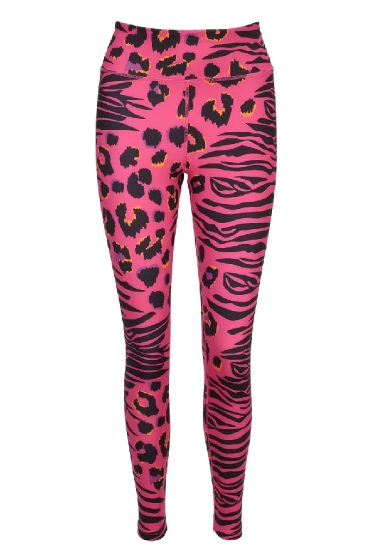 Crouching Tiger, Hidden Leopard!  Animal Print Yoga Pants Trendy Printed Pants