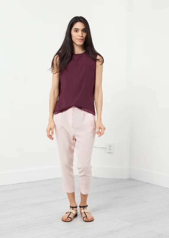 Silk Drop Crotch Pant Classic Stretch Pants