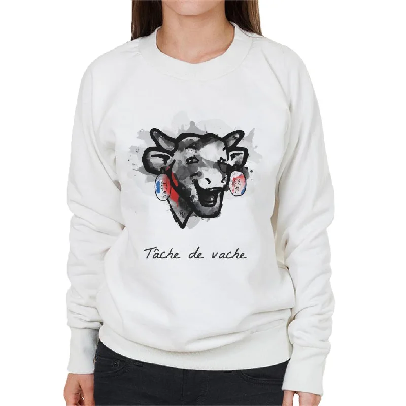 The Laughing Cow Tache De Vache Women's Sweatshirt Oversized Hoodie Comfort Casual