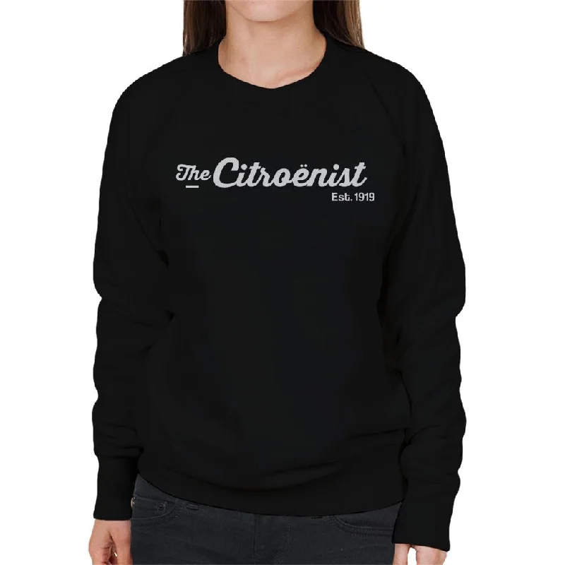 Citroën The Citroënst Est 1919 White Logo Women's Sweatshirt Hoodie with Lining Warm Insulated