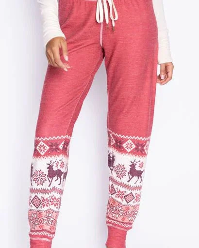 Fair Isle Pajama Pants Fashionable Jogger Pants