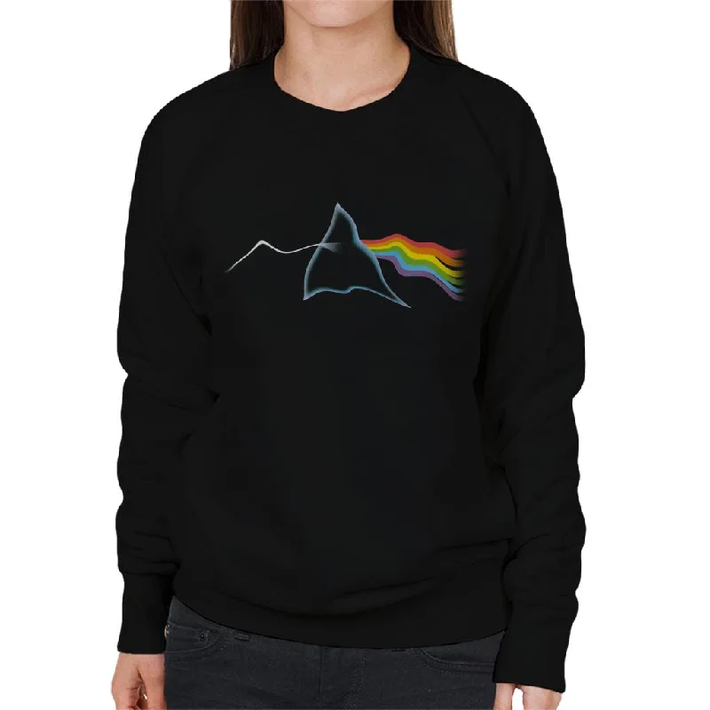 Pink Floyd The Dark Side Of The Moon Ripple Women's Sweatshirt Hoodie with Side Slits Relaxed Casual