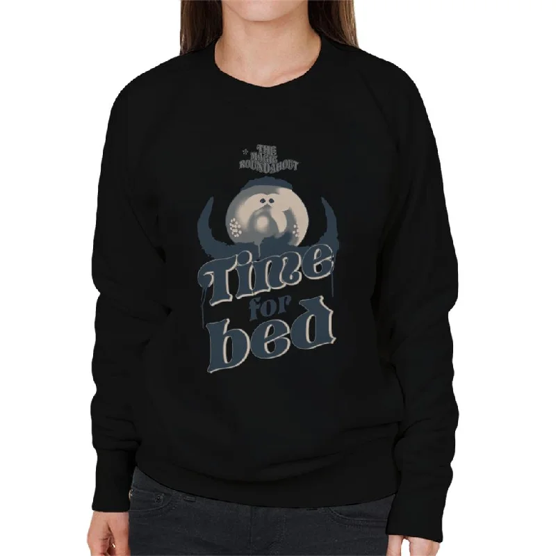 The Magic Roundabout Zebedee Time For Bed Women's Sweatshirt Hoodie with Ribbed Cuffs Snug Fit Comfort