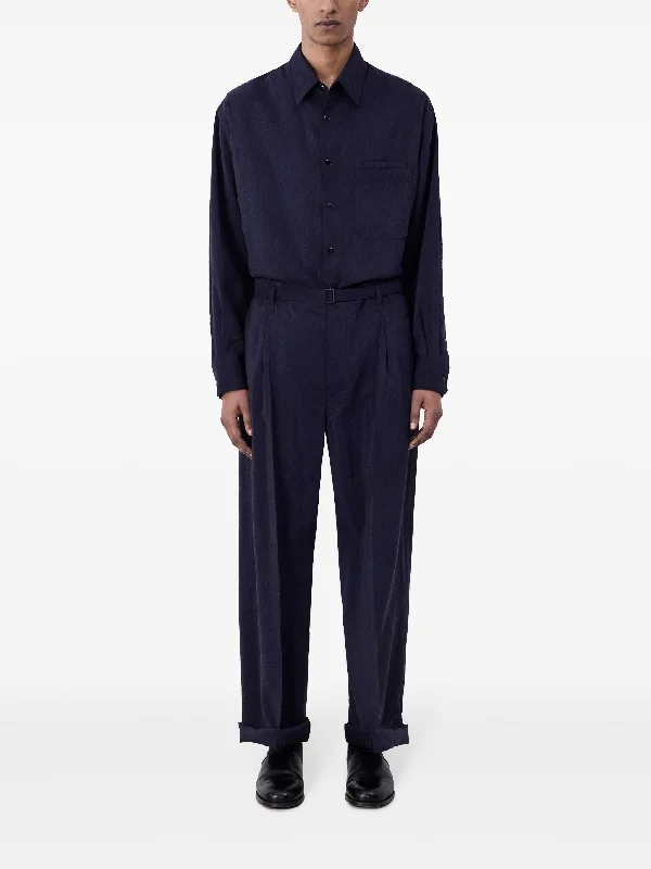 LEMAIRE - Women Belted Relaxed Pants High-Waist Yoga Pants